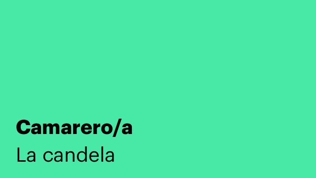 Camarero/a
