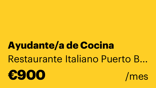 Ayudante/a de Cocina