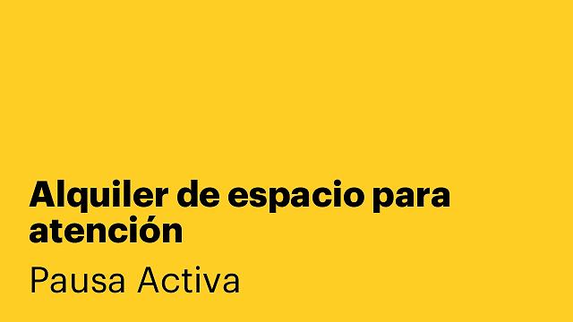 Alquiler de espacio para atención