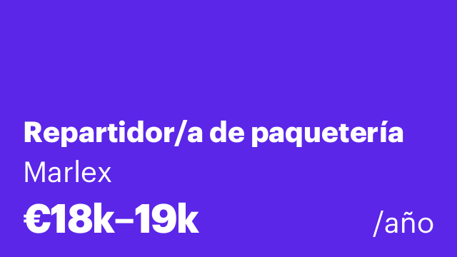 Repartidor/a de paquetería