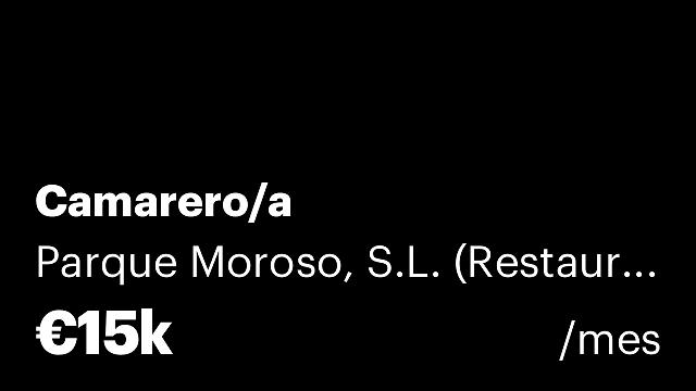 Camarero/a