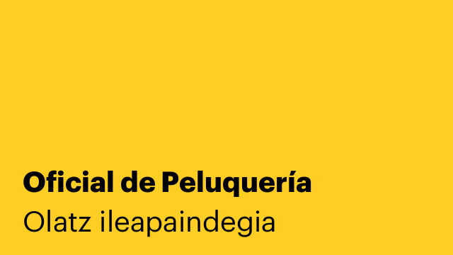 Oficial de Peluquería