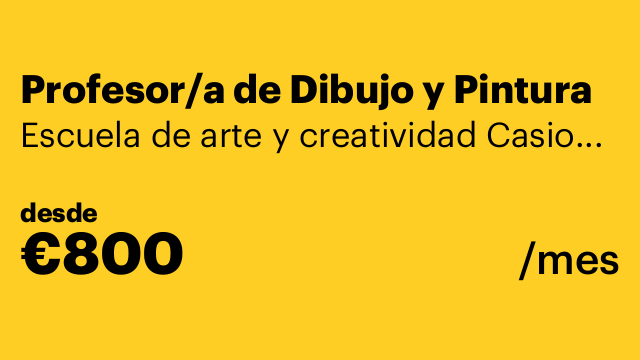 Profesor/a de Dibujo y Pintura