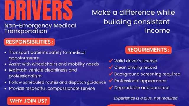 Non-Emergency Medical Transportation Driver