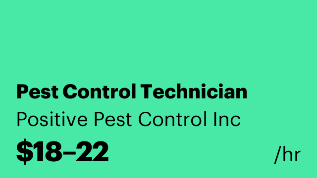 Pest Control Technician