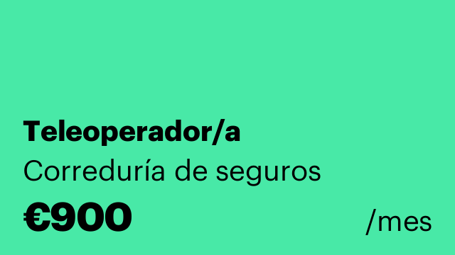 Teleoperador/a
