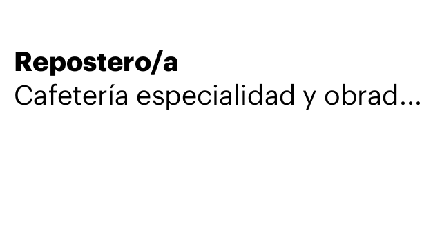 Repostero/a
