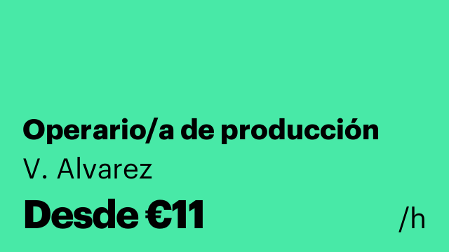 Operario/a de producción