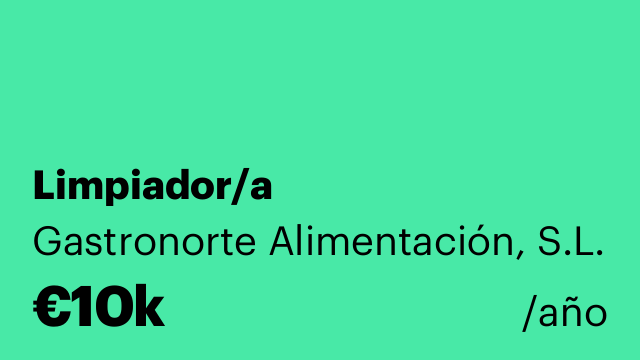Limpiador/a