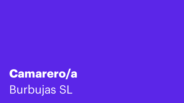 Camarero/a