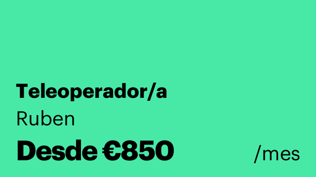 Teleoperador/a