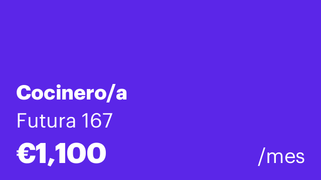Cocinero/a