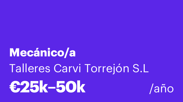Mecánico/a
