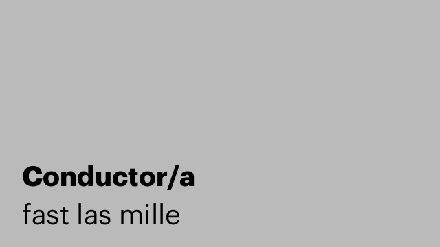 Conductor/a