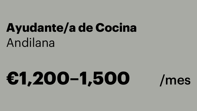 Ayudante/a de Cocina