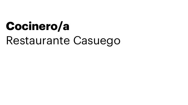 Cocinero/a