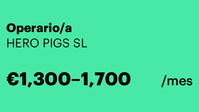 Operario/a