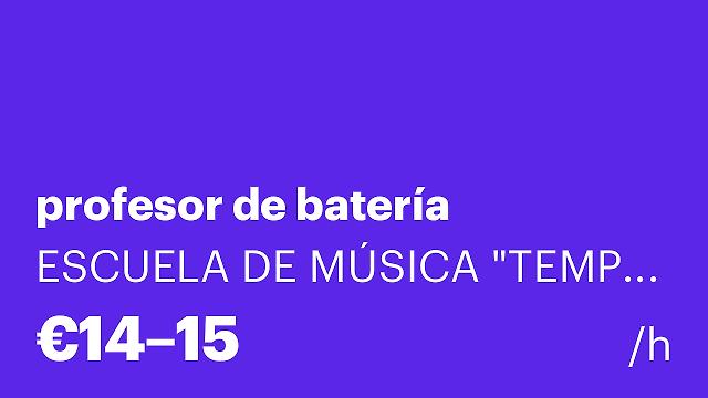 profesor de batería