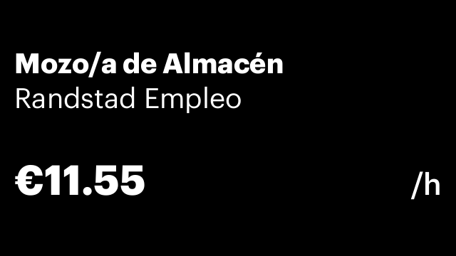 Mozo/a de Almacén