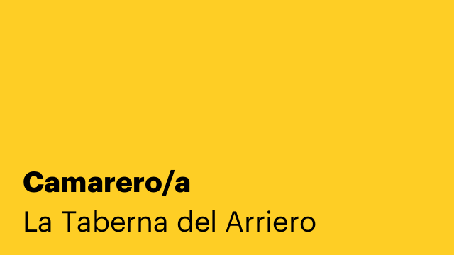Camarero/a