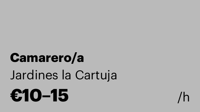 Camarero/a