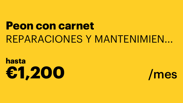 Peon con carnet