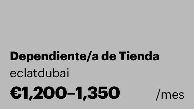 Dependiente/a de Tienda