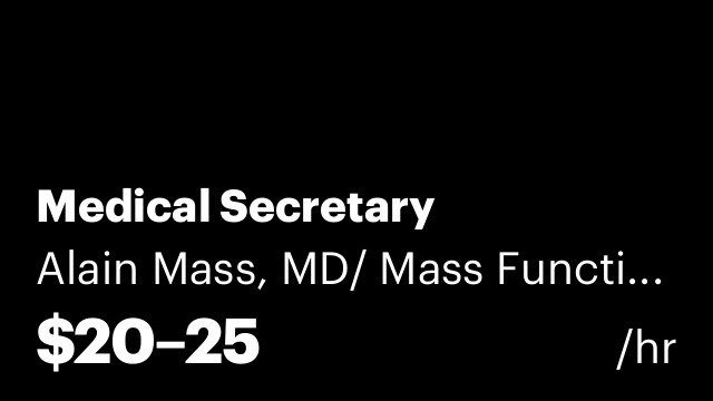 Medical Secretary