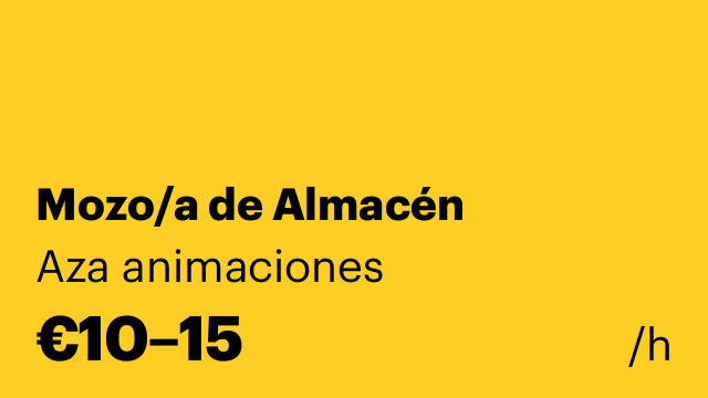 Mozo/a de Almacén