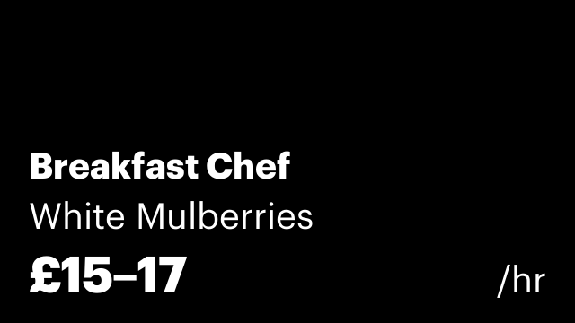 Breakfast Chef