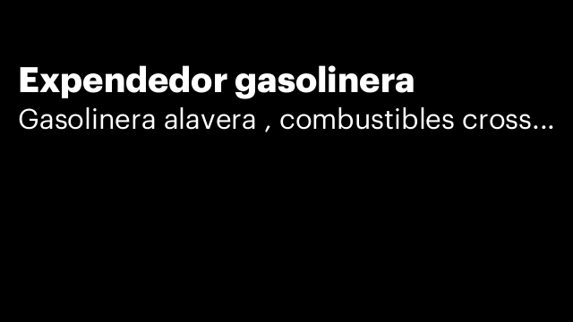 Expendedor gasolinera
