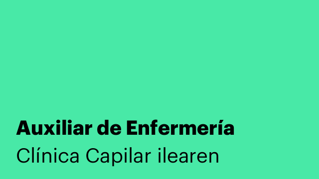 Auxiliar de Enfermería