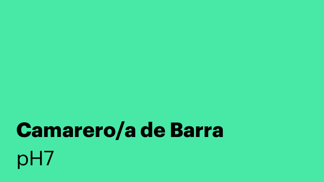 Camarero/a de Barra