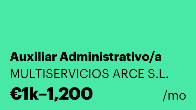 Auxiliar Administrativo/a