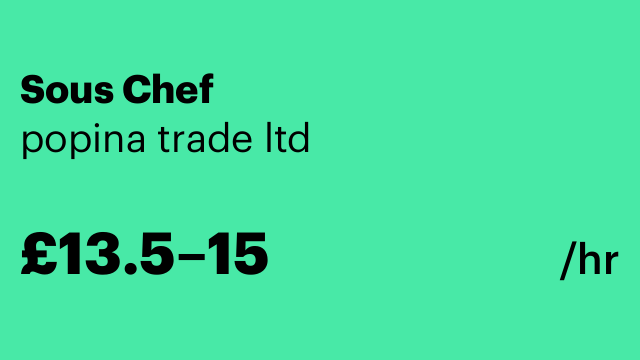 Sous Chef