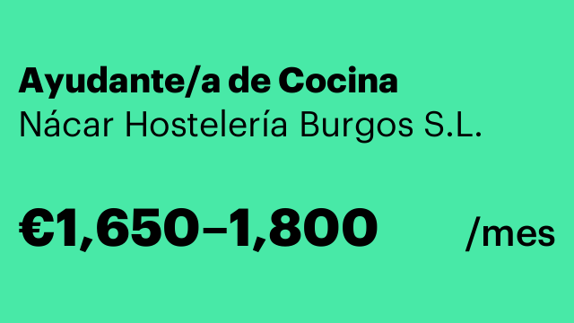 Ayudante/a de Cocina