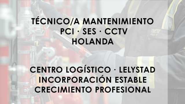 Técnico de mantenimiento Protección contra Incendios Holanda