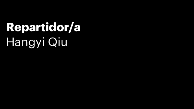 Repartidor/a