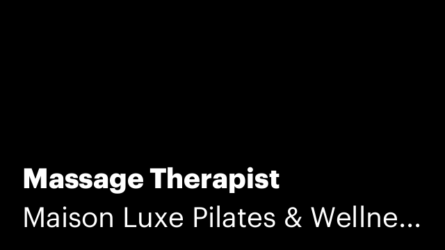 Massage Therapist