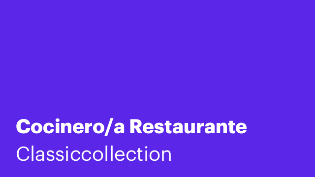 Cocinero/a Restaurante
