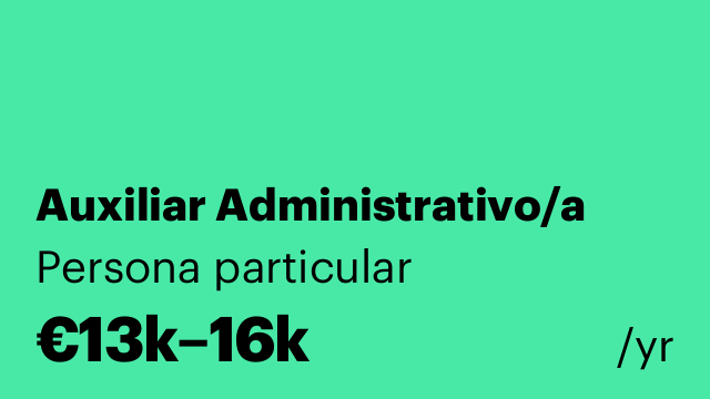 Auxiliar Administrativo/a