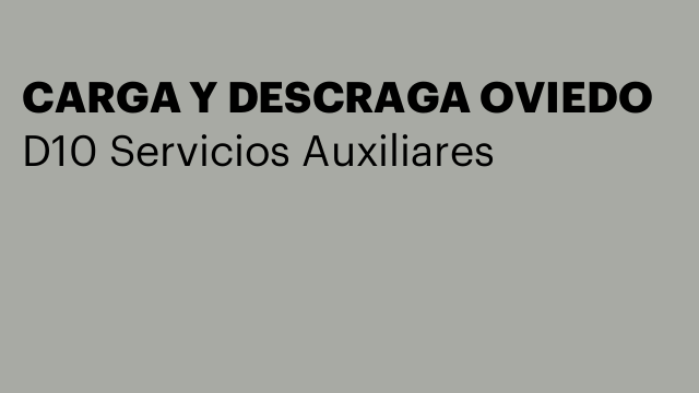 CARGA Y DESCRAGA OVIEDO