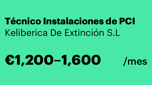 Técnico Instalaciones de PCI