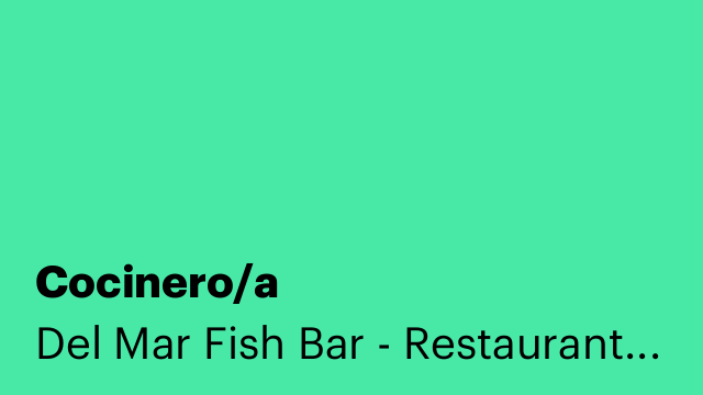 Cocinero/a