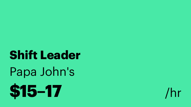 Shift Leader