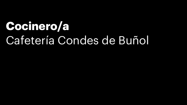 Cocinero/a