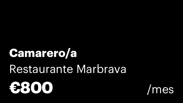 Camarero/a