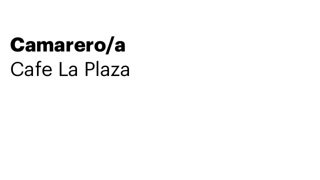 Camarero/a