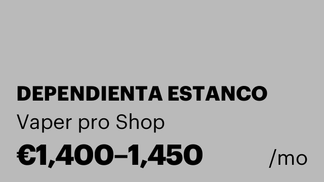DEPENDIENTA ESTANCO