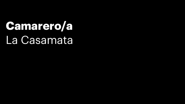 Camarero/a